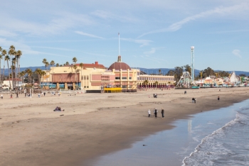 Santa Cruz Beach Boardwalk and Roller Coaster